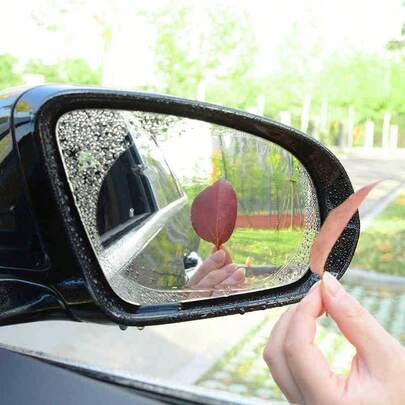 Transparent Waterproof & Anti-Fog Film, HD Scratch-Resistant & Durable Nano Rain Repellent Coating For Car Side Mirrors & Windows