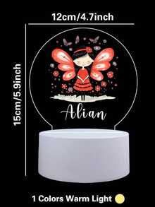 1pc Custom Personalized Table Lamp Night Light Customized Cartoon Princesses And Animals 3D Night Light Toy Acrylic Night Lights Gift For Home Room Decoration Night Light Usb Powered & Battery Operated Optical Illusion Table Lamp With Remote Control Perfect Gift Send To Girls For Valentine's Day, Easter, Christmas Unique Room Decor, Fun And Adorable Nightlight Gifts Birthday Graduation Home Decor Back To School School Supplies,Christmas Gift Supplies