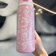 New Original OWALAS 320oz Halloween & Christmas Limited Edition Water Bottle - Sports Water Bottle With Leak-Proof Design & Pop-Up Lid, Multiple Colors Available | Top Gift Choice For Fitness, Running, School, Halloween, Thanksgiving, Christmas & More, Also A Fashionable Water Bottle For Women - 白色印花 - 查看 2