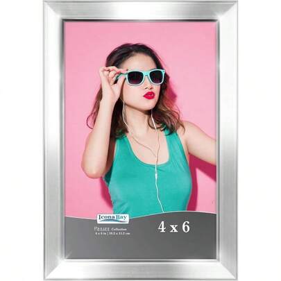 5x7 13x18 Blue Picture Frame, Colored Solid Wood Scandinavian Style Frame Photo, Pizzazz