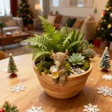 1PC 创意红酒杯，高地牛树脂花盆挂饰，啤酒杯，高地牛家居装饰挂件，花园庭院景观装饰，花盆挂饰，高地牛挂件 - 彩色 - 查看 6