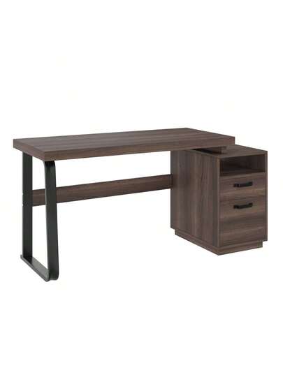 Moderne Minimalist Bureau Measuring 135 54 Cm, MDF Desktop Surface High Quality Steel Tubing, Load Capacity Multifunctional Storage Silent Drawer, Filing Cabinet view 4