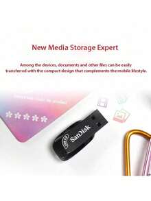 SANDISK Unidad flash USB CZ410 con velocidad de lectura de 100 MB/s, colorida y elegante, compacta y portátil, protegida con contraseña, ideal para uso comercial, de oficina y de estudio.