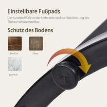 Set Of 2 Round Coffee Tables, Living Room Coffee Table Set, Nesting Round Side Table, 2 Round Side Tables (Brown) - Brown + MDF - View 4