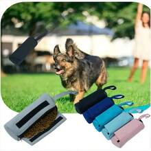 1pc Durable, Waterproof, Abrasion-Resistant Portable Dog Treat Bag With Multiple Compartments, Suitable For Puppy Training, Outdoor Use, Pet Care, Dog Training Accessories, Compartment Design, Sturdy Handle - Multicolor - View 2