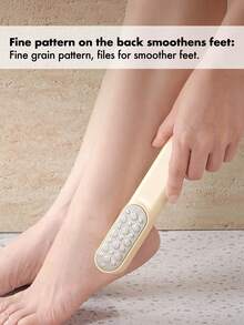 1 pieza Removedor de callosidades Pro 3 en 1 - Lima de acero inoxidable para pies y cepillo limpiador de dedos para piel muerta, talones duros y agrietados | Herramienta de pedicura para pies suaves y limpieza profunda | Regalo