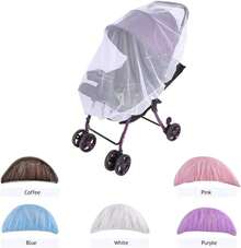 150cm Mosquitera para Cochecito de Bebé Niños Carro de Bebé Mosquitera Red Antiinsectos Universal Cubierta Completa de Insectos y Mosquitos(Café) - 1 - Ver 5