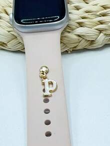 1pc Diamond Encrusted 26 English Letter Charm, Suitable For Silicone Watch Band Decoration - one-size - View 70