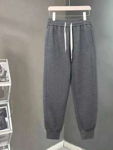 Men's Jogger Slim Gym Sweatpants With Pocket And Cuffs Unisex Promotion - Dark Grey - View 2