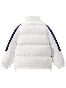 Women's Winter Coat, Long-Sleeved With Fluffy Zippers, Warm Jacket With Pockets, Suitable For Casual Daily Life And Outdoor Use - 白色 - 查看 4