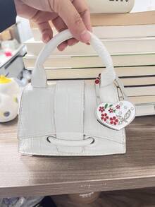 心形可折叠金属包挂架，桌面包挂架，钱包和手提包收纳挂架