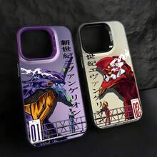 Funda de Teléfono Anime para 17 16 15 14 13 12 11 Pro Max Plus Anticaída Mate E-Evangelions - CYB-299CY250510301 - Ver 4