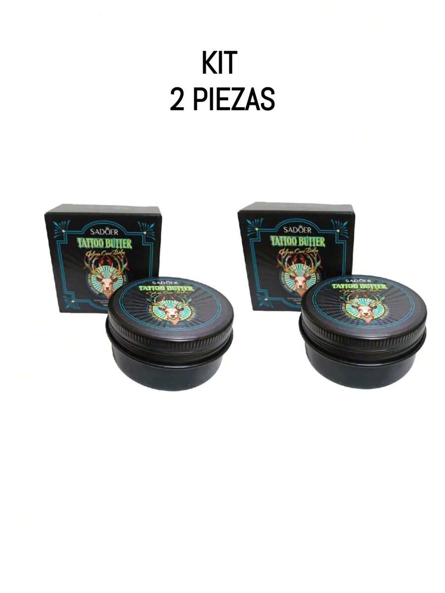 Kit 2 Cremas Hidratante Reparadora Para Tatuaje Tattoo Sadoer - transparente - Ver 1