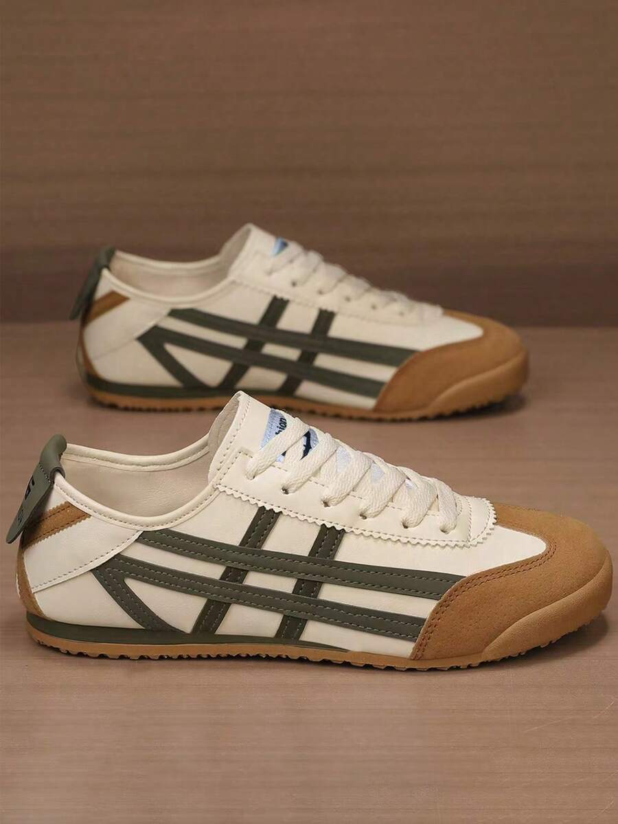 Couple's New Casual Sneakers, Lightweight Comfortable Lace-Up Athletic Shoes, Non-Slip & Durable