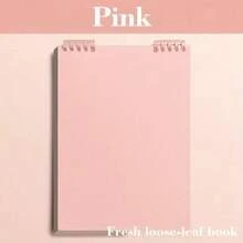 Fresh Series Loose-Leaf Notebook Set With Colorful Binders, Thickened Paper Notebooks For Writing, Journaling And Note-Taking, Portable Spiral-Bound Notebooks In Multiple Pastel Colors - Pink - View 6