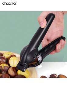 choxila 1pc Plastic Chestnut Opener, Chestnut Peeler, Serrated Edge Walnut Cracker, Easy Peeling Cross Cutting Chestnut Shell Removal Tool, Household Walnut Clip, Kitchen Tools - Nut Cracker - View 6