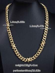 1 件优质不锈钢链男士项链 - 个性单品 - 簡約鏈 - 查看 7