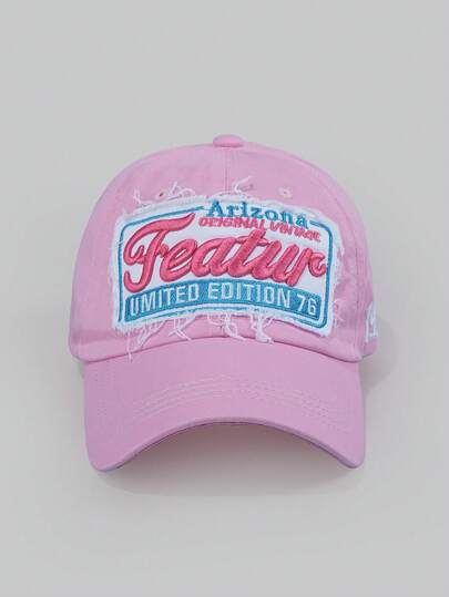 DareSee 1pc Women's Baseball Cap For Female 3D Embroidery Featur Top Kpop Snapback Sunscreen Sun Hat Soft And Breathable Sports Friend Gift Neutral Hat Pink Hat Street Gifts