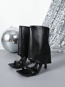 Elegant Strap Commuter High Heel Sandals For Women - Black - View 18