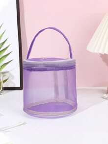 Large Capacity Drawstring Yarn Storage Bag - Easy Rotating Drum Design, With Threading Hole And Handle, Convenient For Travel, Space-Saving, Suitable For Beginner Knitters And Elderly, Ideal Gift For Christmas And Thanksgiving, Also Suitable For Handmade, Craft Storage And Craft Materials, Portable Design, Small And Durable, Made Of Polyester, Perfect Gift For Christmas And Thanksgiving, Ideal For Storing Yarn. - Multicolor - View 16