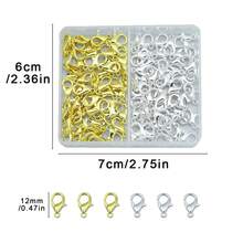 150pcs/Set 50pcs Lobster Clasps 100pcs Jump Rings Jewelry Making Kit, For Necklace Earring Bracelet Jewelry Crafting