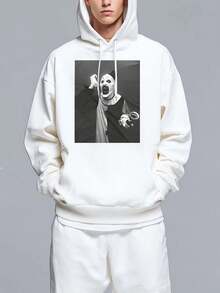 Men Zip-Up Hoodies - White - View 1