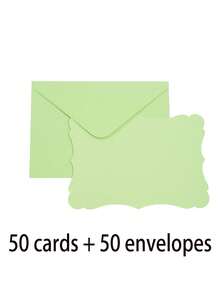 20-Piece Set, Includes Creative Kraft Paper Vintage Envelopes And Greeting Cards, Featuring A Blank Wavy Lace Design, Perfect For Handwritten Birthday Wishes, Thank-You Cards, And Letters. Suitable For Weddings, Engagements, New Year's Greetings, Party Invitations, Valentine's Day Handwritten Cards, And Business Correspondence. - Multicolor - View 20