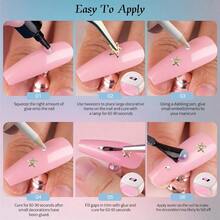 Nail A Su Ki 6 Box Molor And Dign 3D Charms Ih 15 Shees Gold Nail Skers  Cue Nail Jeels For DIY Decoraion Ih Pkup Ools - Bộ thiết kế nhiều màu - Xem 6