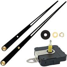 1个高扭矩静音钟表机芯，长轴石英机芯，配11英寸或7英寸长的木质指针，适用于DIY挂钟和旧钟表机芯的维修更换。