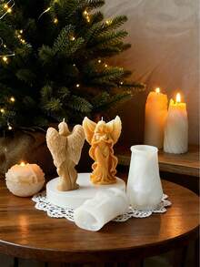 3D Portrait Candle Mold, Goddess Candle Mold, Christmas Heat-Resistant Silicone Mold, Flexible And Easy To Clean, Suitable For DIY Scented Candles, Aroma Stone, Resin Casting And More, Multi-Purpose, Ideal For Holiday Decor, Meditation And Home Ambiance