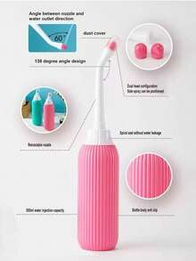 1pc Portable Travel Bidet Bottle, Leak-Proof Perineal Cleansing Spray Bottle, Portable Feminine Hygiene Cleaner, Large Capacity Handheld Travel Bidet, 500ml/350ml