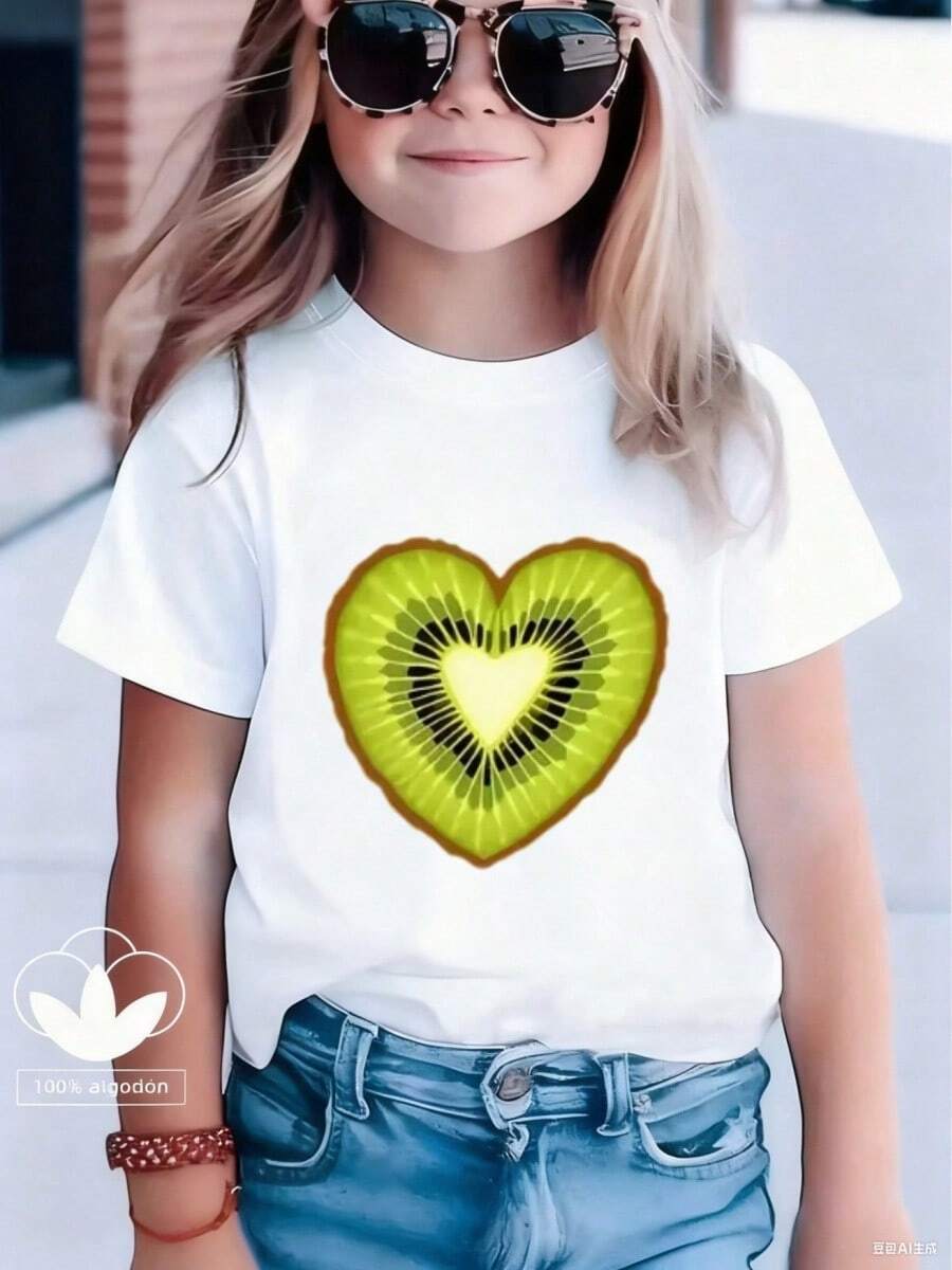 Young Girls T-Shirts - 白色 - 查看 1