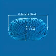 Soft And Comfortable Chenille Yarn For Hand Knitting And Crochet - 50g, 2362.2 Inch Rolls, Available In Multiple Colors - Suitable For Scarves, Shoes, Dolls - 22 淺黃色 - 查看 5