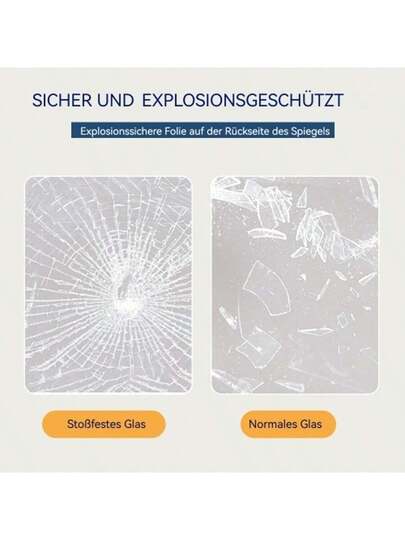 Anti Fog Waterproof Wand Mounted Bathroom Spiegel 70 90 Cm view 7