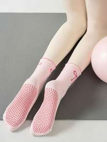 Bowknot Women'S Non-Slip Yoga & Pilates Long Socks - Grippy Ballet/Barre/Dance Socks With Silicone Gel Dots, Anti-Skid Grips, Moisture-Wicking Mesh, Cute Bow Detail; For Yoga, Pilates, Pure Barre, Ballet, Dance, Gym, Studio, Home; Washable Nude Casual Fashion Socks; Slip-Resistant On Hardwood & Mats; Toe-Separator/Full-Toe Options; Light Compression For Arch Support; Gift For Dancers & Yogis,Halloween Gifts, Christmas Gifts - Multicolor - View 4