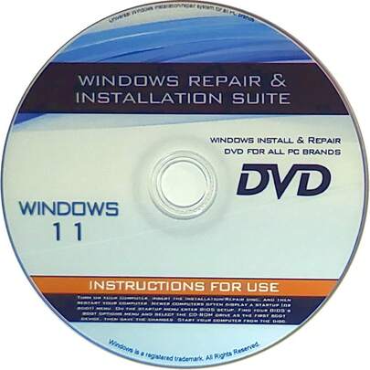 Compatible With Windows 11 Compatible Install, Repair & Recovery - Home & Pro Edition -64bit Only