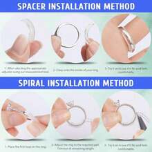 Ring Sizer Adjuster For Loose Rings 14Pack 14 Sizes Guards Spacers Tighteners Fits Bands 1Up To 9mm Reduces Size By 0.5-1.5 For Women And Men In Everyday Wear Jewelry Adjustment Applications