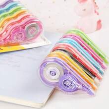 Set de 6 cintas correctoras con diseño de dibujos animados, de alta calidad y gran capacidad, portátiles y lindas, útiles escolares para estudiantes