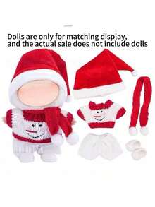 17cm 1st/2nd/3rd Generation Labobo Plush Doll Outfit - Cute Christmas Costume Set For Labubu