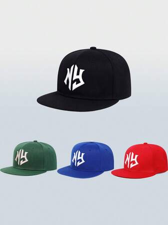 1pc Men's NY Embroidered Hip-Hop Baseball Cap Material Baseball Cap Outdoor Sports Adjustable Hat Hiking Casual Street Fashion Hat Perfect Gift For Christmas, Parties, Vacations, Dates Ideal Present For Boyfriend, Girlfriend, Parents, Sisters, Brothers, Older Brother, Younger Sister