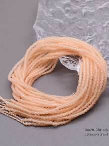 2毫米 1串 180颗 玻璃珠 小刻面玻璃吊坠隔珠 用于珠宝制作 DIY配件 - 2mm 瓷料小珠子 - 查看 36