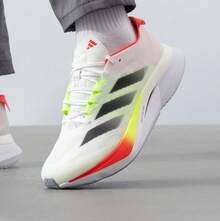 Adidas Zapatillas de running para maratón con amortiguación ADIZERO BOSTON 12 para hombre - Blanco y negro/rojo - Ver 1