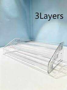 3-7 层亚克力展示架 - 多功能化妆品收纳盒 - 多层化妆品收纳盒，可存放眼影、指甲油等 - 重量轻，无需组装 - 非常适合浴室梳妆台 - 無色 - 查看 18