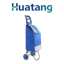 Carrito de compras plegable con 2 ruedas carrito de compras con bolsa desmontable carrito de compras con ruedas grande liviano utilitario carrito de compras diagonal carrito de compras portátil - Multicolor - Ver 3