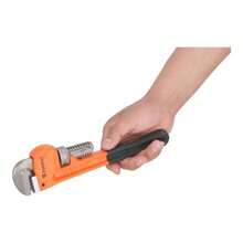 Llave Stilson 10 Pulgadas FUMETAX Heavy Duty (SW-81121410) | Máximo Torque para Tubería de Plomería | Hierro Fundido y Mango Antideslizante - Negro - Ver 3