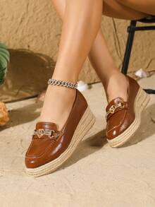 Women's Slip-On Wedge Heel Comfortable Casual Shoes, Suitable For Leisure, Travel And Vacation