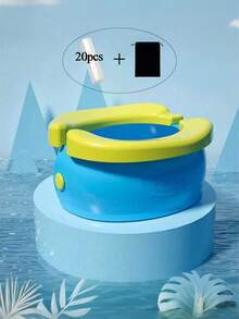 可折叠旅行马桶便盆，便携式车载便盆，香蕉形折叠马桶，儿童便携式马桶，幼儿如厕训练，适用于儿童、男孩、女孩、汽车，可折叠便携式马桶座，室内外均可轻松清洁