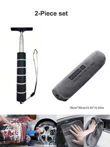 Retractable Wing Mirror Wiper Cleaner, Car Mirror Squeegee, Side Mirror Squeegee, Retractable Car Rearview Mirror Wiper With Telescopic Long Rod, Portable Auto Glass Water Cleaner For Rainy And Foggy Weather, Snow Brush For Vehicle Exterior Cleaning