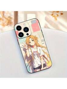 Funda con diseño, a prueba de golpes con protección de lente, hecha de TPU negro, adecuada para modelos 11 a 16 Pro Max, regalo para ti, amigos y familia. - Blanco antiguo - Ver 6