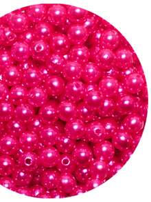 10mm ABS Pearl With Through Hole 125 Units - Crafts - 玫紅色 - 查看 2
